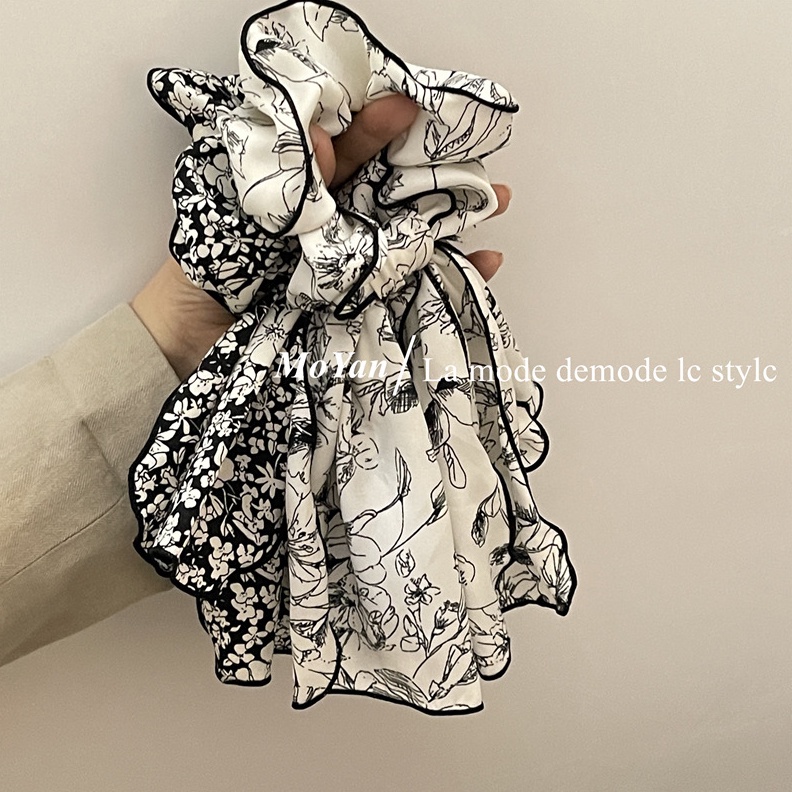 PESTA DISKON Caliloops Scrunchies Tali Karet Ikat Rambut Dewasa Besar Korea Giron