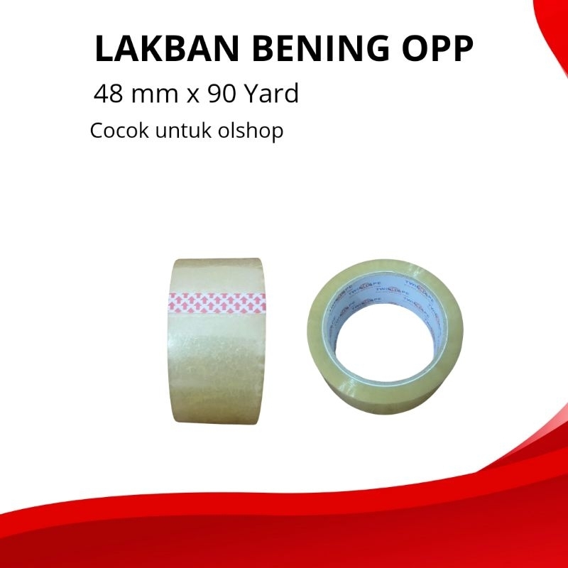 

LAKBAN OPP BENING 48 MM × 90 YARD / LAKBAN BENING / LAKBAN OLSHOP / LAKBAN