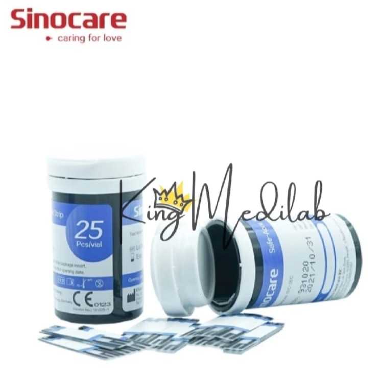 Sinocare Safe-Accu Strip Uji Gula Darah isi 50 / Strip Gula Darah Sinocare