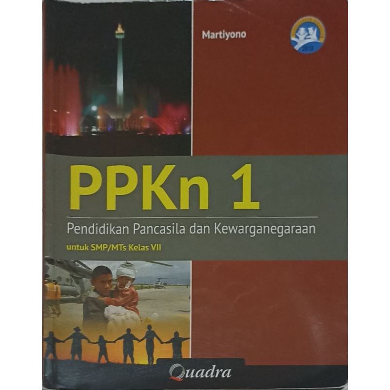 Buku Bekas PPKn1 kelas 7 SMP penerbit Quadra