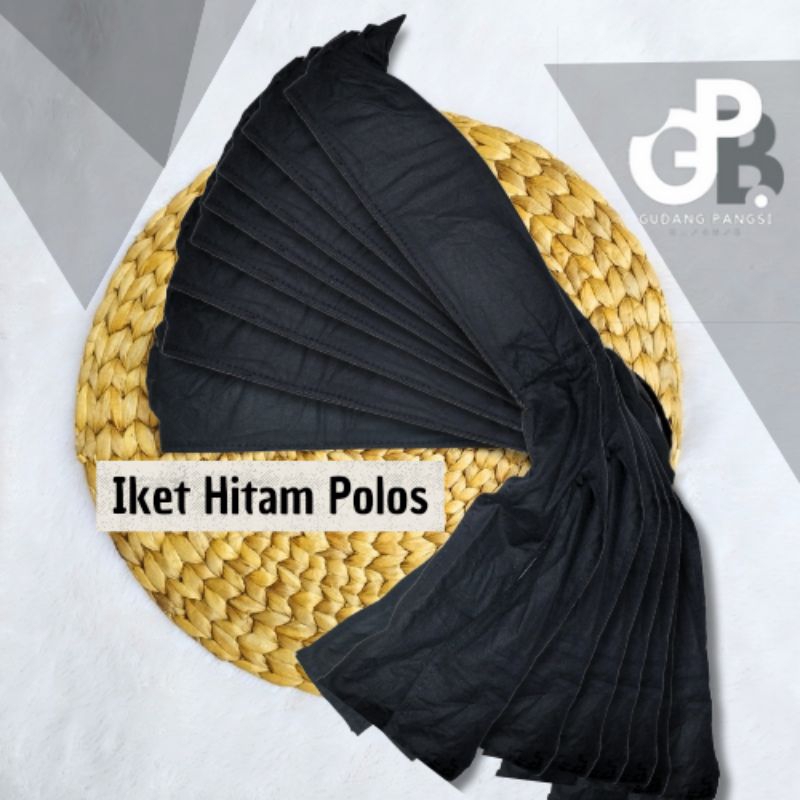 Iket Sunda Tradisional Dewasa Dan Anak Warna Hitam Polos Blangkon Bolong Tengah Terlaris