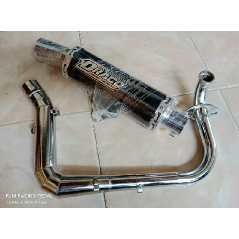 Knalpot racing samlong draco muffler all metic