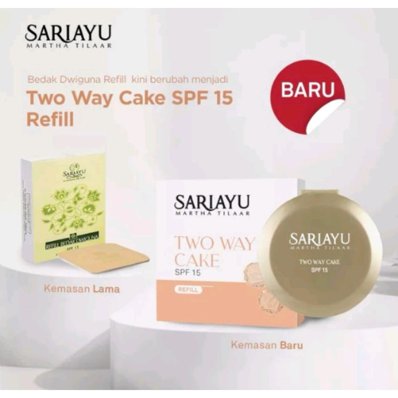 SARIAYU TWO WAY CAKE SPF 15 REFILL (Bedak Dwiguna)