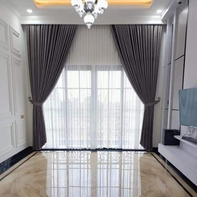 tirai gordyn Gorden tirai polos ukuran 300x300 / 3x3 meter lebar x panjang tinggi jendela pintu kord