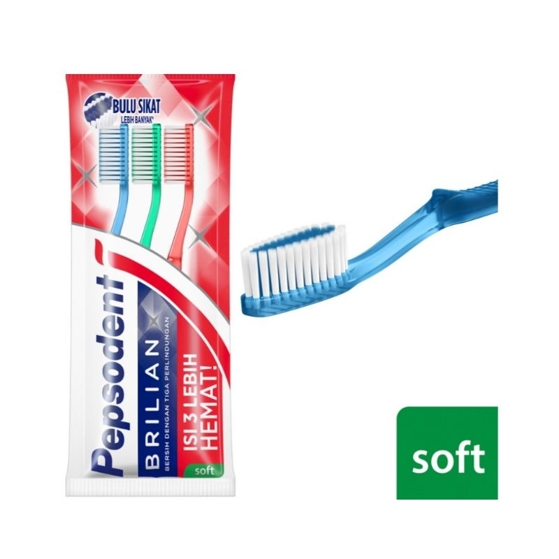 SIKAT GIGI,SIKAT PEPSODENT,SIKAT PEPSODENT SOFT ISI 3
