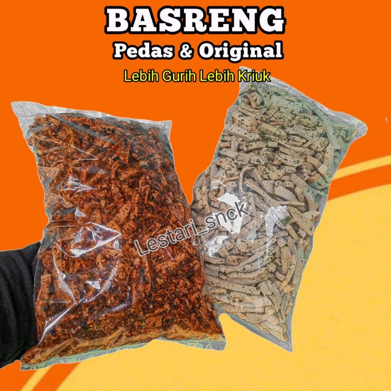 

1 Kg Basreng Viral Pedas daun jeruk murah Gratis Ongkir / lebih enak dan kriuk / Basreng Sultan