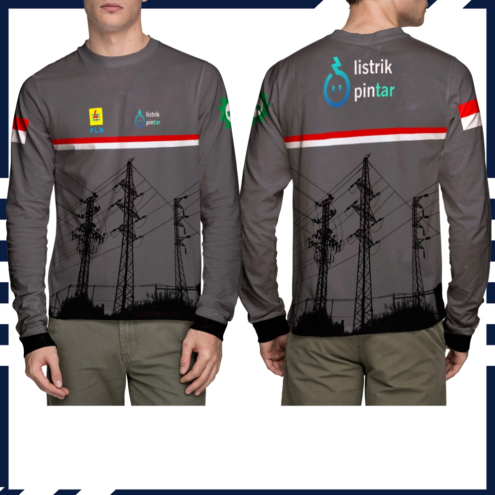 KAOS PLN LISTRIK PINTAR INDONESIA KAOS PRIA KEREN TERBARU