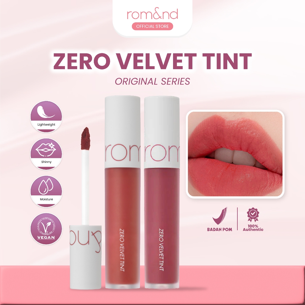 ROMAND - Zero Velvet Tint (11 Colors) Original Series | Lip Cream Velvet Blury Finish