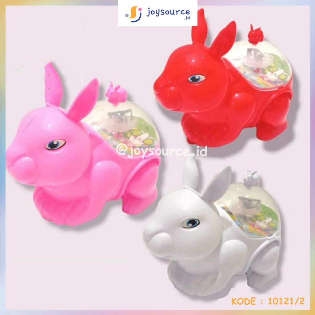 HAPPY KIDS MAINAN ANAK KELINCI BERJALAN BISA NYALA MAINAN KELINCI BERJALAN