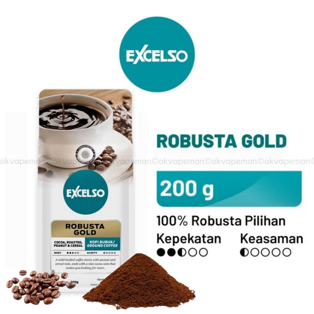 

Excelso Kopi Robusta Gold 200G