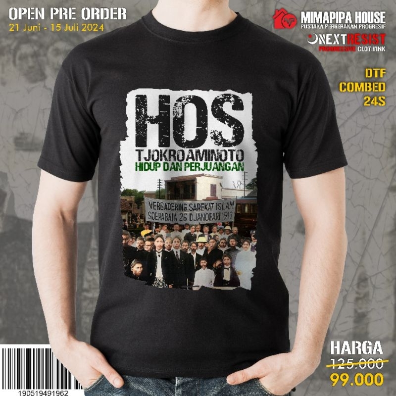 T Shirt HOS Tjokroaminoto Hidup dan Perjuangan