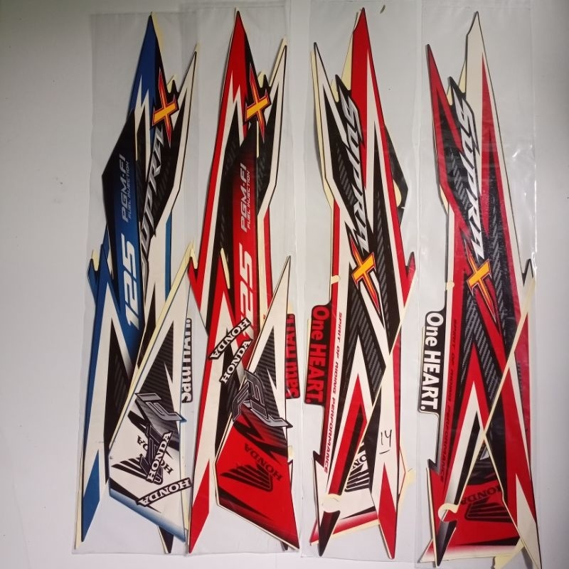 STIKER STICKER STRIPING MOTOR HONDA SUPRA X 125 R 2014 LIST LES MOTOR SUPRA X 125 R 2014