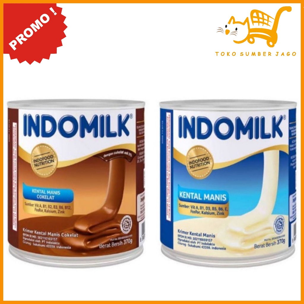 

Indomilk Kaleng 370gr Susu Kental Manis