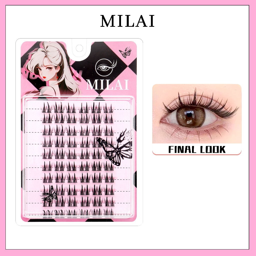 Riasan Mata B09 Korean Look Bulu Mata Palsu Lem - Eyelash Ekstension Fake Lashes - MILAI RIASAN MATA