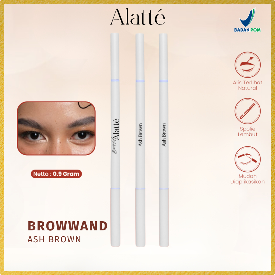 Alatte - Ash Brown Brow Wand Pensil Alis / Eye Brow Mechanic
