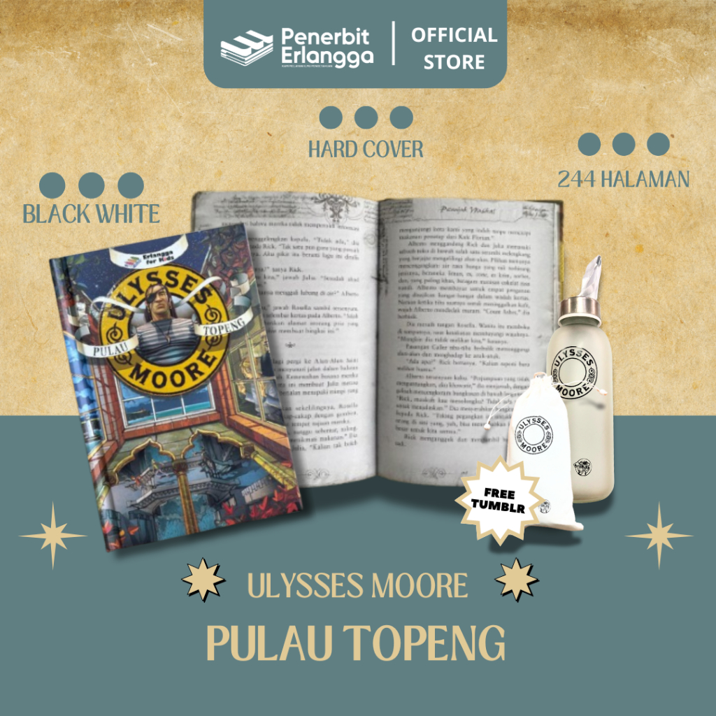 [Erlangga Official] Novel Petualangan Anak: Series Ulysses Moore ke 4: Pulau Topeng