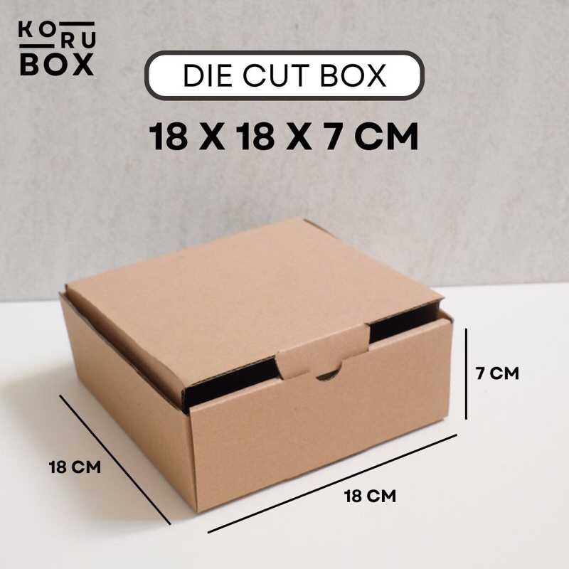 

Kardus Die Cut Mailer Box 18x18x7 cm | Box Kardus Karton Packaging Kardus Packing Polos