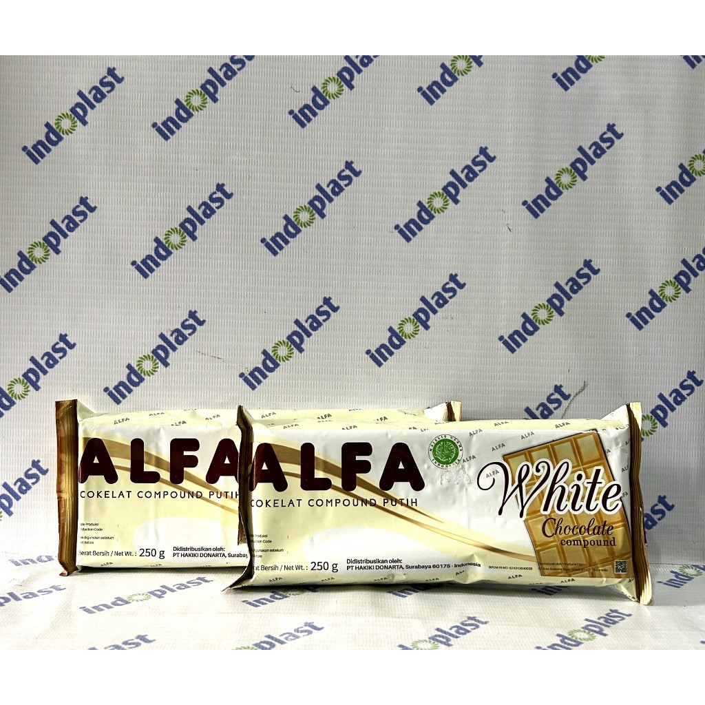 

COKLAT ALFA WHITE 250Gr - COKELAT PUTIH ALFA - WHITE CHOCOLATE COMPOUND 250 Gr