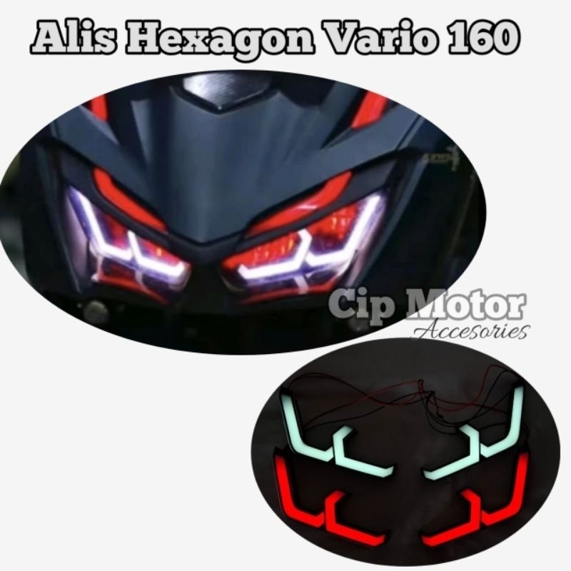 LAMPU ALIS LAZY HEXAGON VARIO 160 LAZY HEXA VARIO 160 CBS ABS