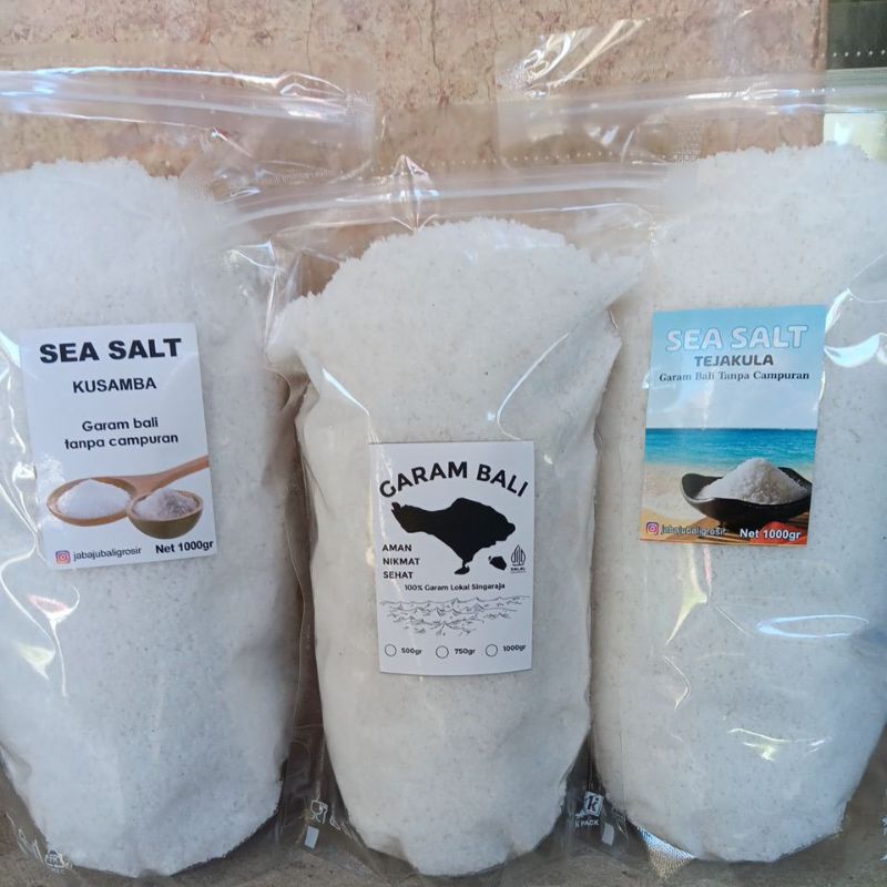 

1KG Garam Laut Bali KUSAMBA, TEJAKULA dan SINGARAJA/ SeaSalt Natural Bali