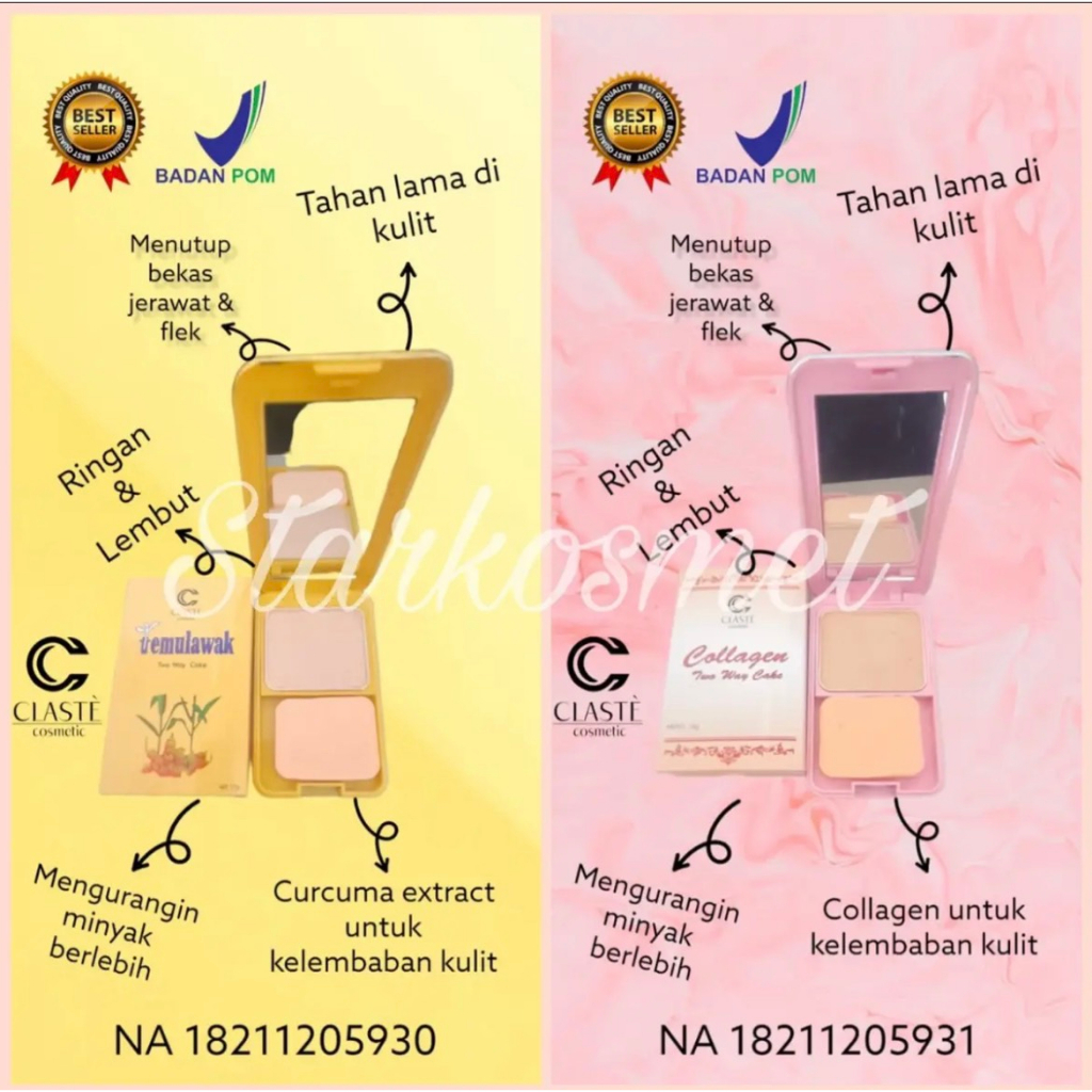 Bedak Temulawak / Collagen BPOM Original