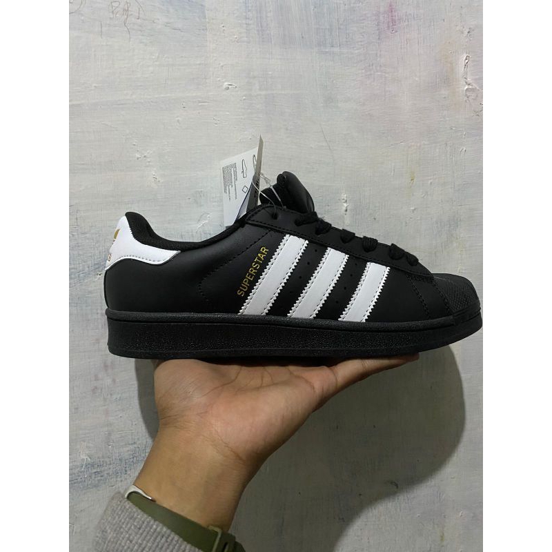 Sepatu Adidas Superstar Foundation Black White