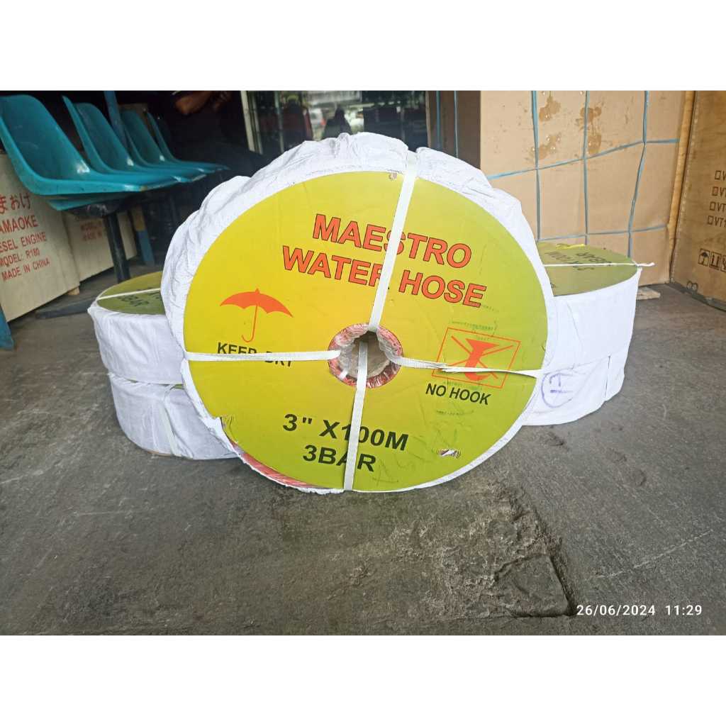 Selang Karet 3 Dim x 100 Meter Irigasi Sawah Sunyhose 3 Inch x 100 Meter Maestro