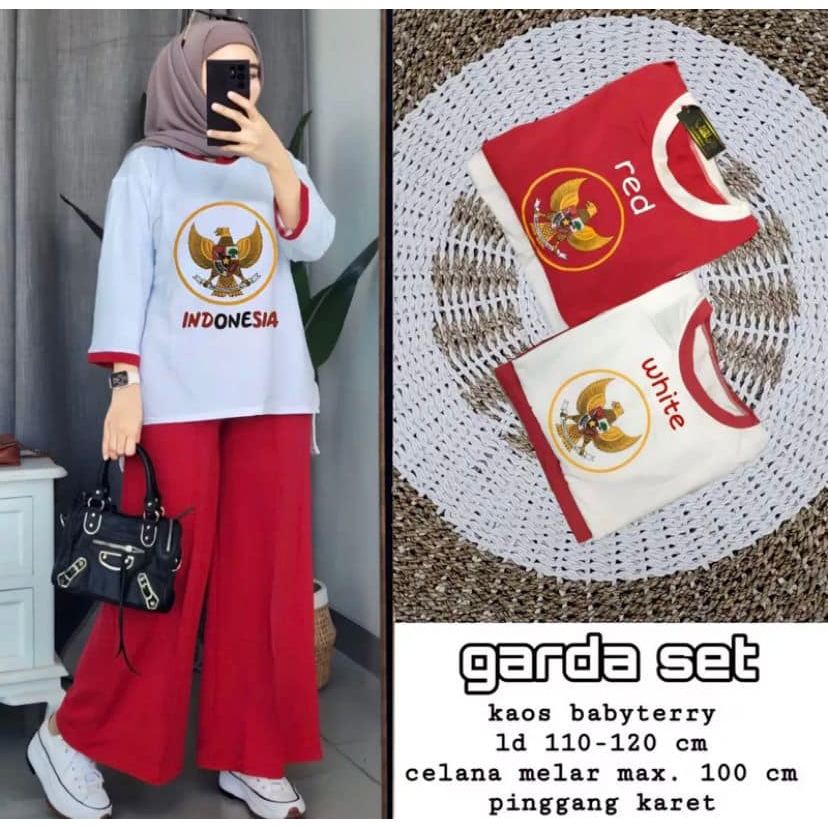 Setelan Dewasa Wanita Perempuan Kemerdekaan 17 Agustus Gebyar Hut Ri Setelan Merah Putih Baju Untuk 