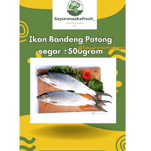 

ikan Bandeng Potong segar [±500gram]