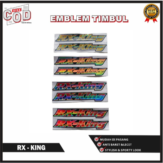 STICKER CUTTING LOGO RX KING TIMBUL MOTOR STICKER POTONG MOTOR