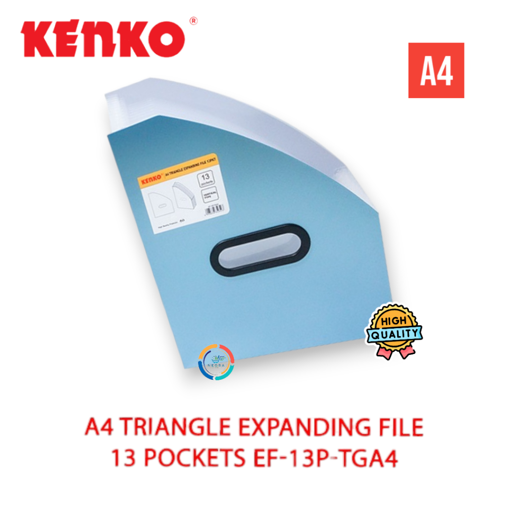 

Kenko Triangle A4 Expanding File 13 Pockets EF 13P - TGA4