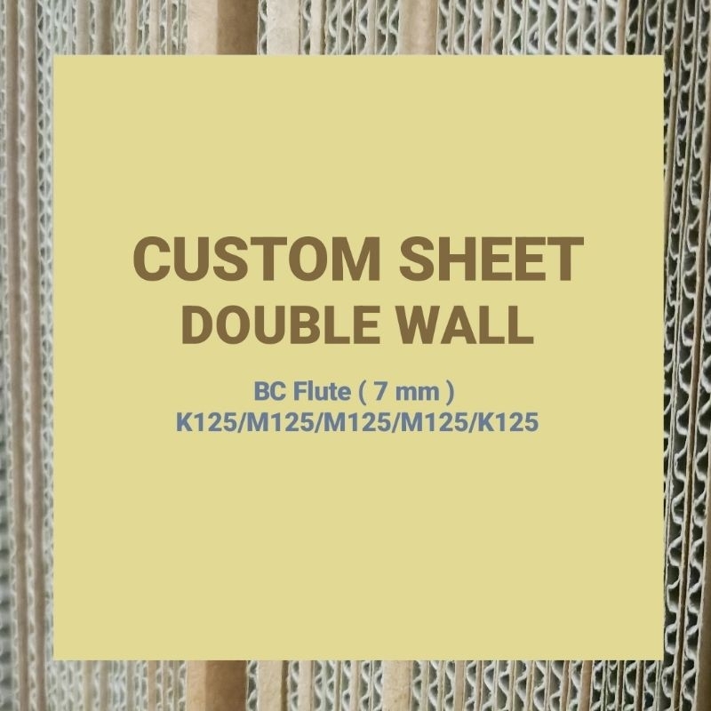 

custom sheet double wall