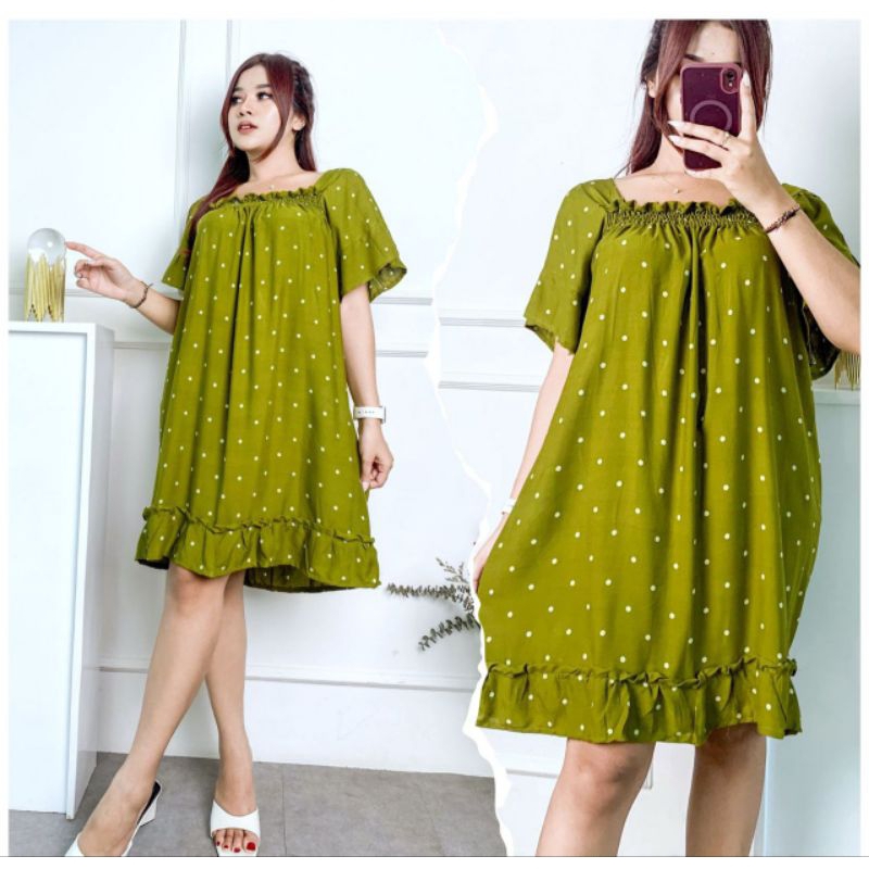 DASTER PUTRI BALI - ivory daster bali - mini  homedress