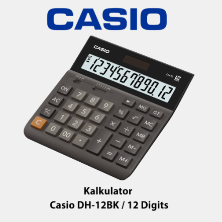 

Kalkulator Casio DH-12BK/12 Digits