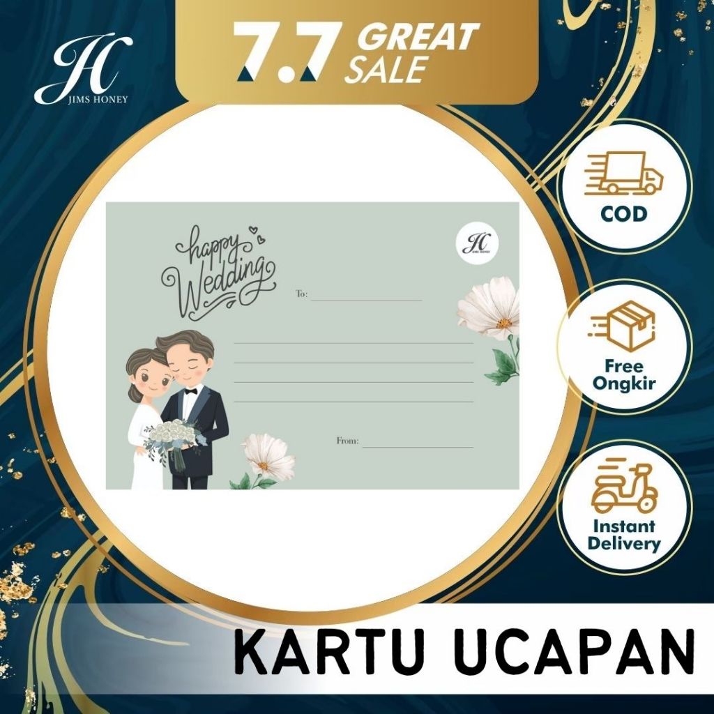 KARTU UCAPAN HADIAH GIFT GREETING CARD JIMS HONEY