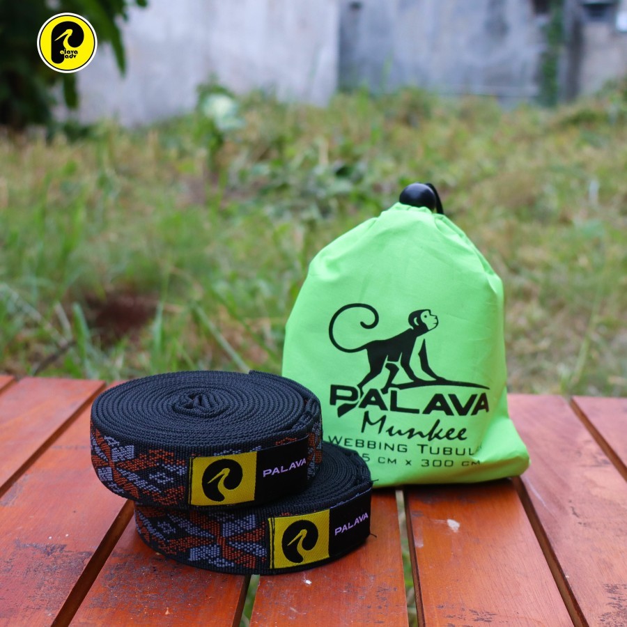 MJ MUNKEE webbing 300 x 2 cm Tubular Palava Adv full bartex tali hammock motif kuat