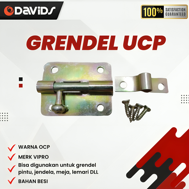 Grendel Pintu Kayu Gerendel Jendela Slot Pengunci Vipro 2 Inch 5cm