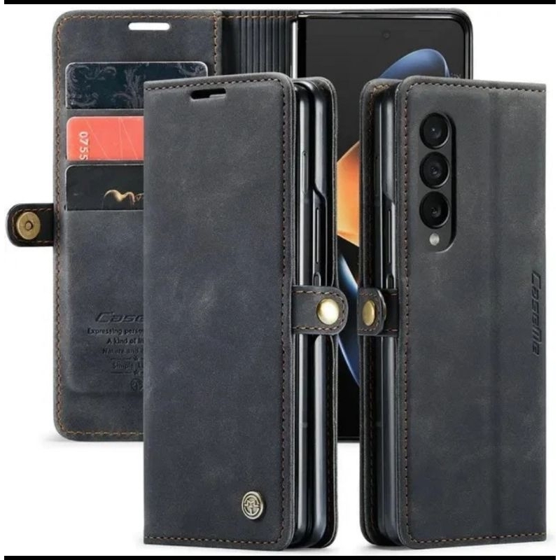 Samsung Galaxy Z Fold 3 5G Fold3 5G  Flip Cover CaseMe Wallet Leather Case Cover Dompet Kulit Casing