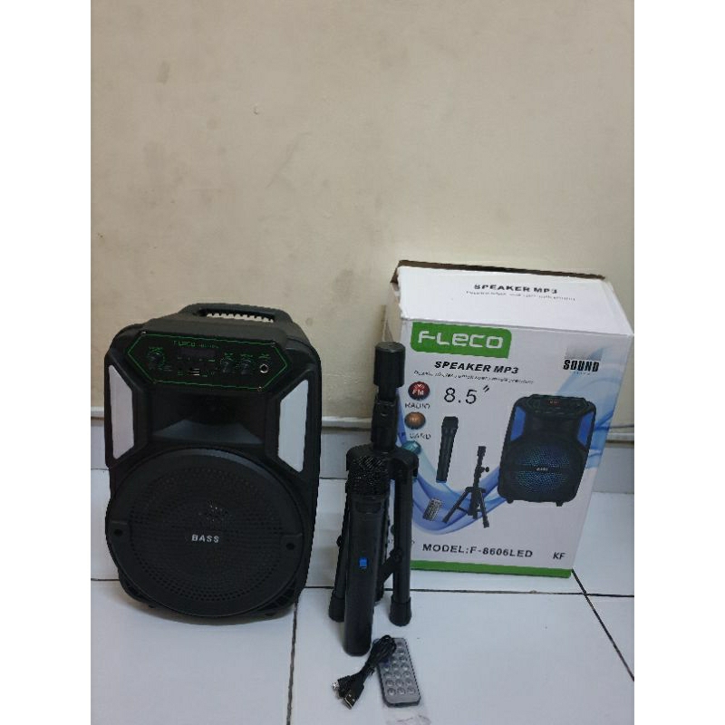 Speaker Fleco 8'5 F 8606LED KF +Stand