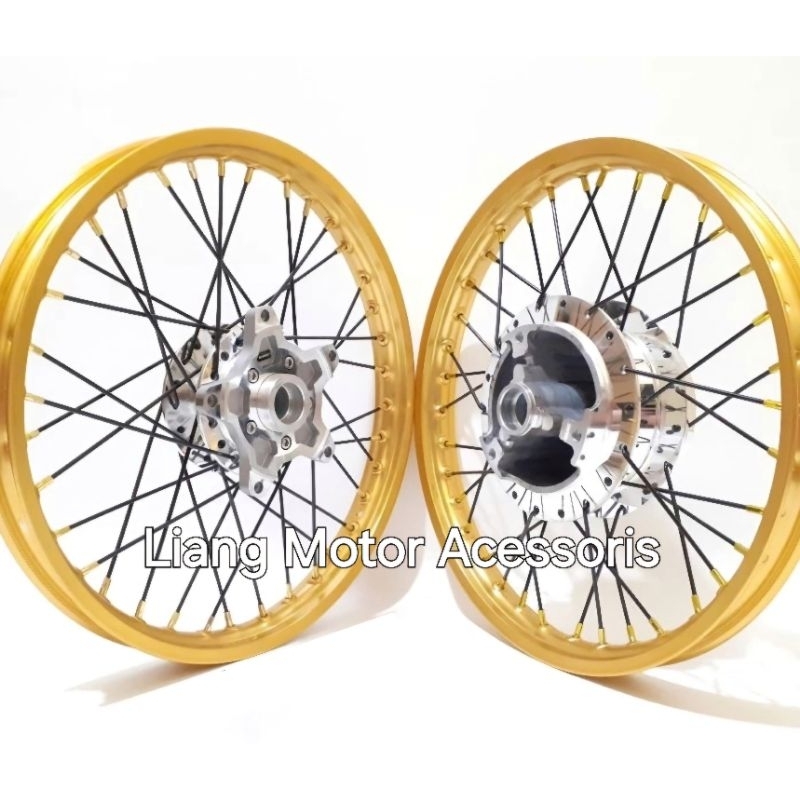 Sepaket Velg TK Racing Ring 17 Tromol Set Jari2 - Yamaha Vixion - R 155 / R15 V3 / VVA / XSR 155 / M