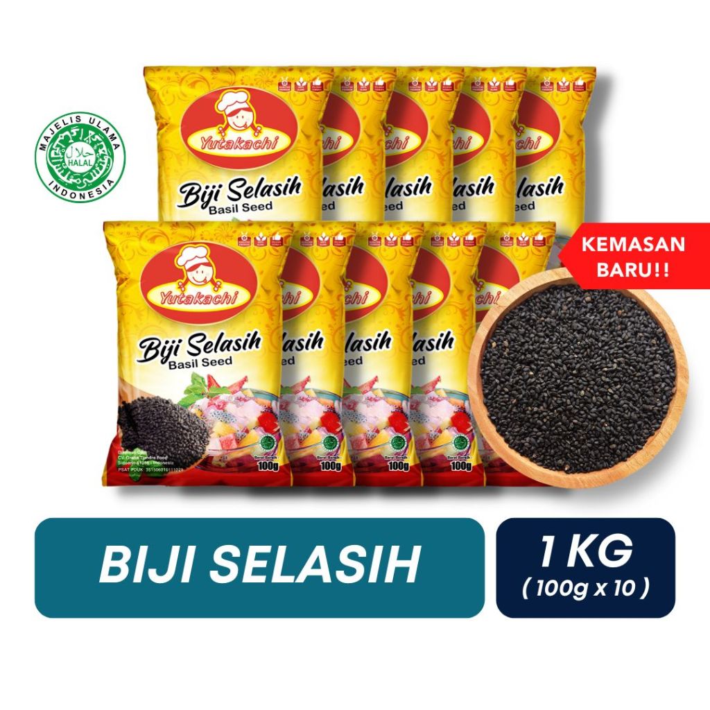 

Biji Selasih Yutakachi 1 Kg (Kemasan Renteng 10pcs x @100gram)