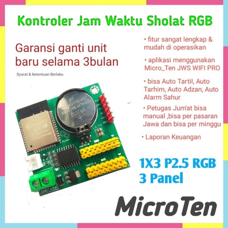 Controller Jws 1x3 P2.5 RGB 3Panel