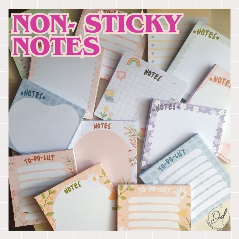 

non-sticky notes / memo mini to-do-list