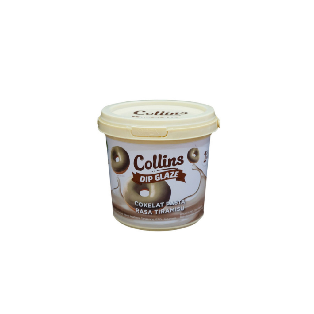

Collins Dip Glaze Tiramisu 1KG-Glaze Tiramisu Topping Donat