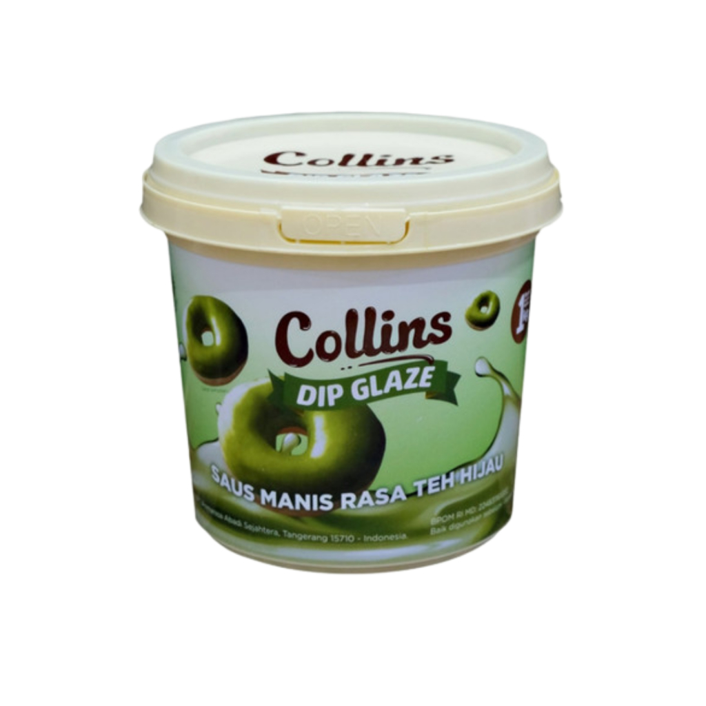 

Collins Teh Hijau Dip Glaze 1kg- Selai Topping Greentea