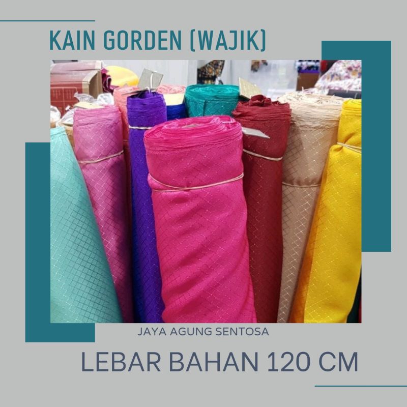 KAIN GORDEN KAIN SATIN WAJIK KAIN SIDO KAIN VANESSA LEBAR 120CM