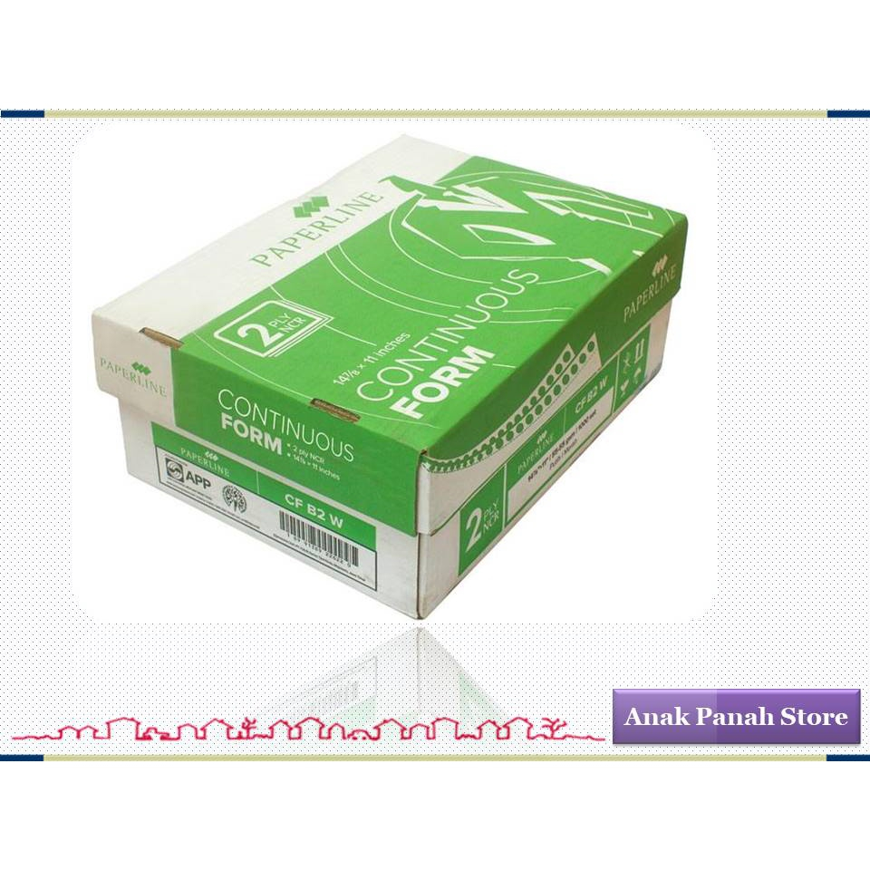 

Continuous Form Uk. 14 7/8" x 11", 2 ply NCR Merk Paperline