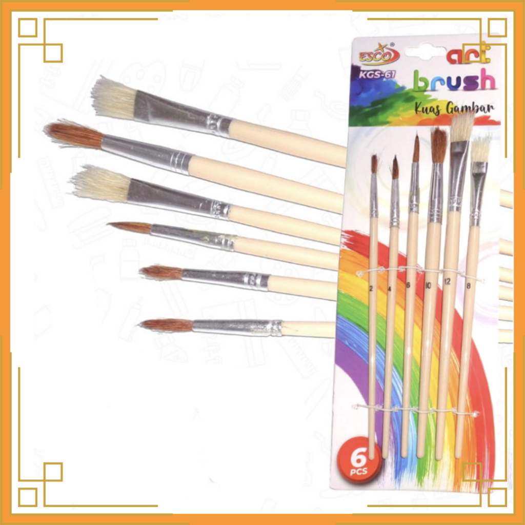 

ESCO Kuas set art isi 6 KGS-61