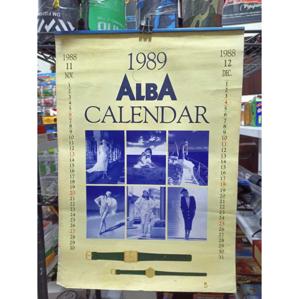 

Koleksi Kalender Tahun 1989 Jam Alba