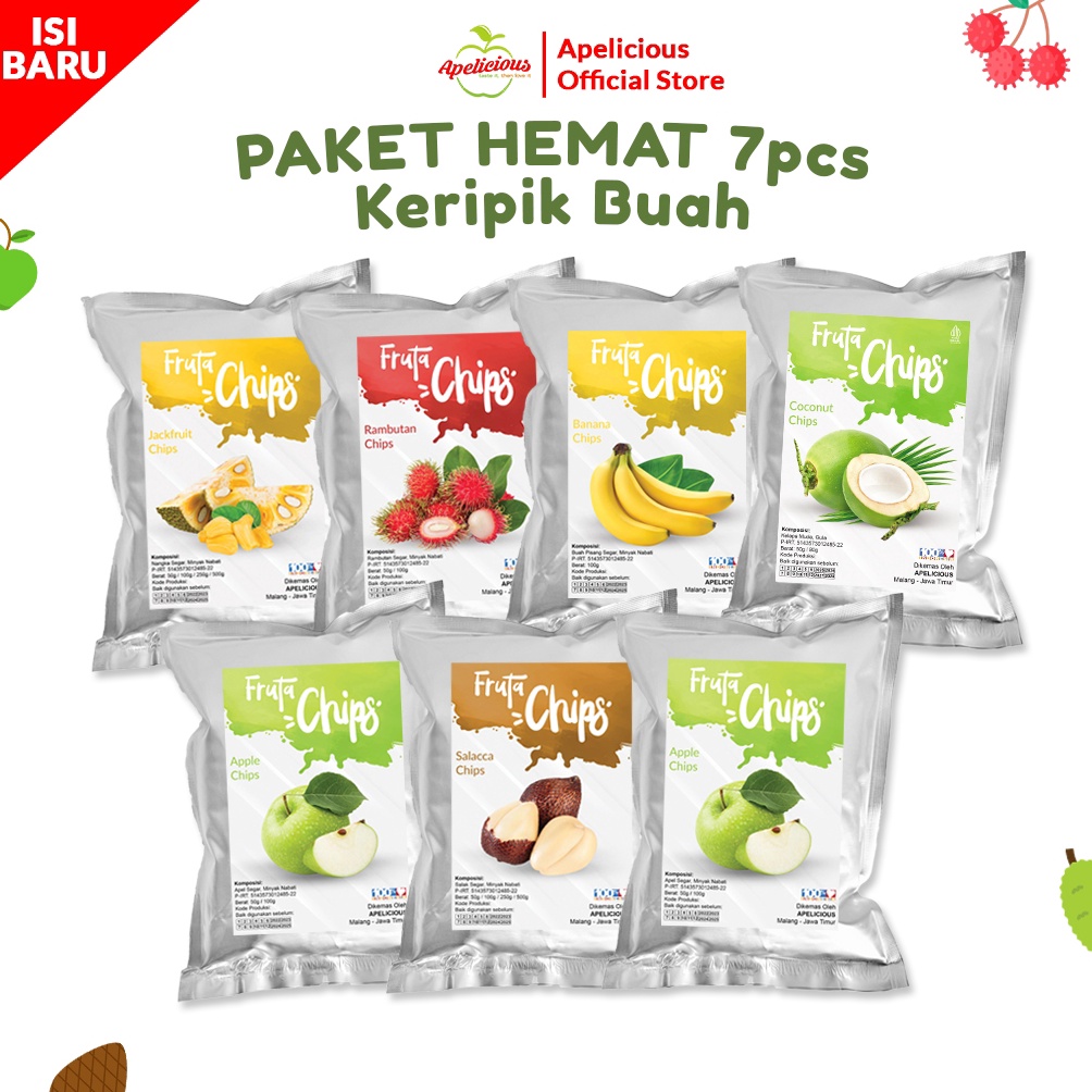 

TREND APELICIOUS BARU Paket Kripik Buah Fruta 7pcs 5g